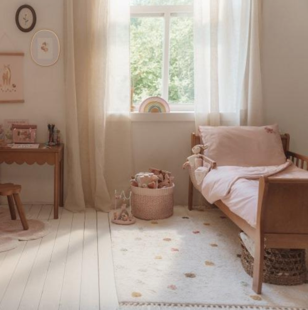 LITTLE DUTCH - Carpet Dot Mixed Pink with latex backing - Image 3