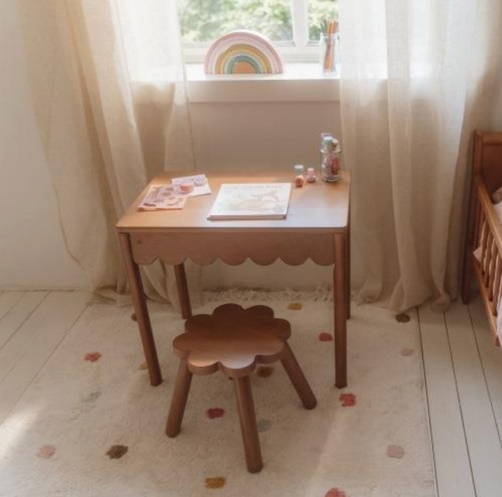 LITTLE DUTCH - Carpet Dot Mixed Pink with latex backing - Image 2