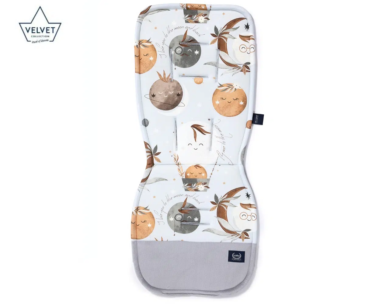 LA MILLOU STROLLER PAD CLASSIC FLY ME TO THE MOON BLUE