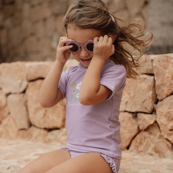 LITTLE DUTCH Sunglasses UV400 Flower Mauve - Image 6