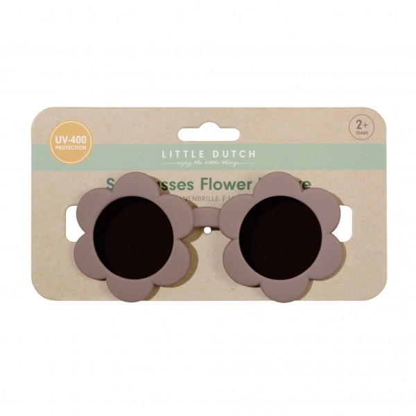 LITTLE DUTCH Sunglasses UV400 Flower Mauve - Image 4