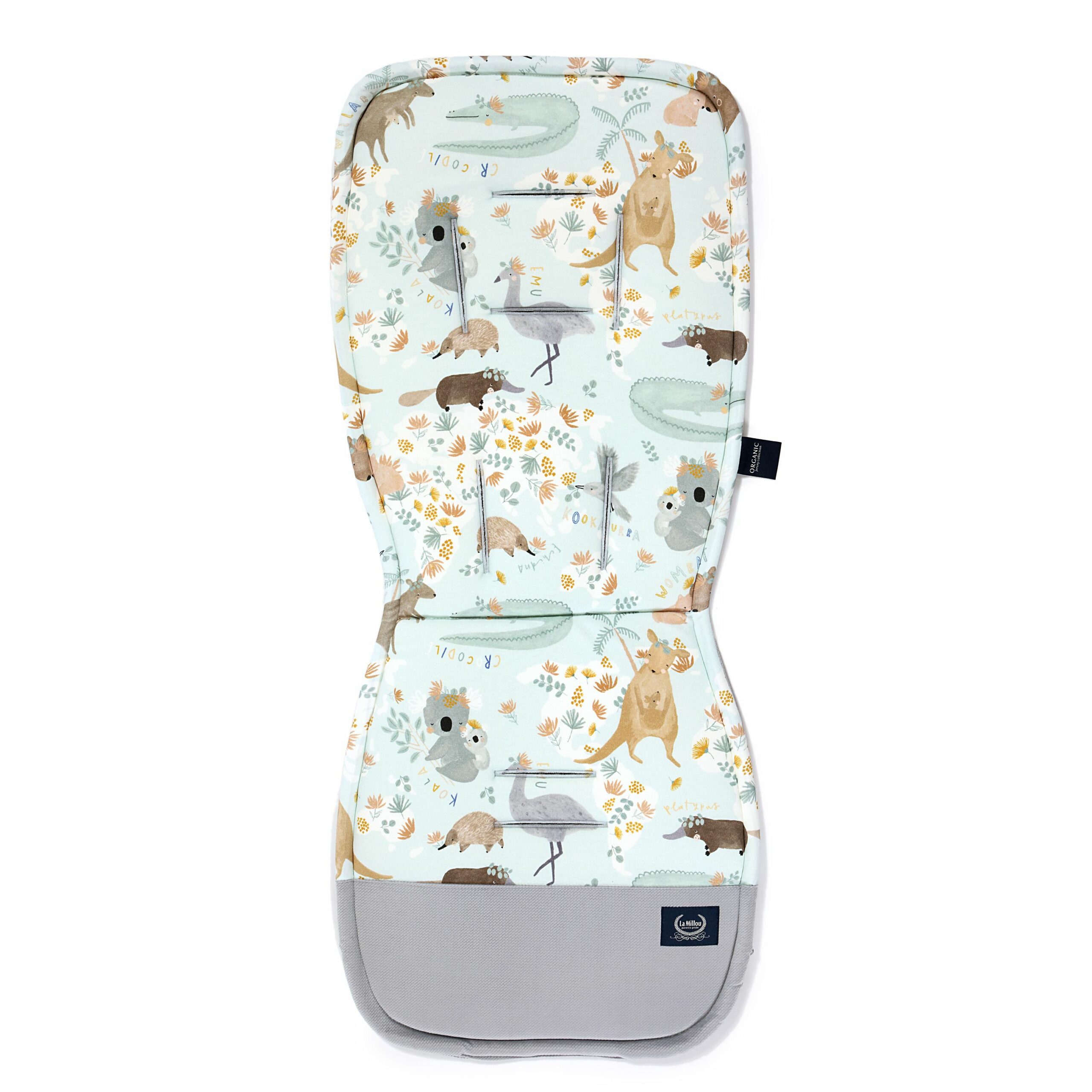 LA MILLOU STROLLER PAD MULTI DUNDEE AND FRIENDS BLUE