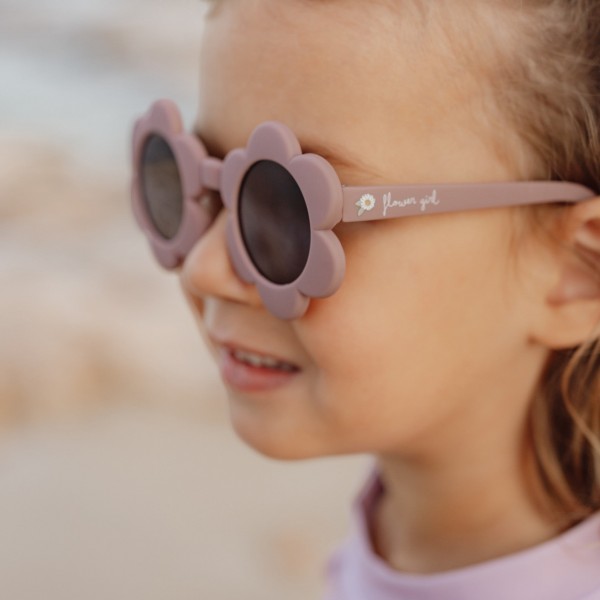 LITTLE DUTCH Sunglasses UV400 Flower Mauve - Image 5