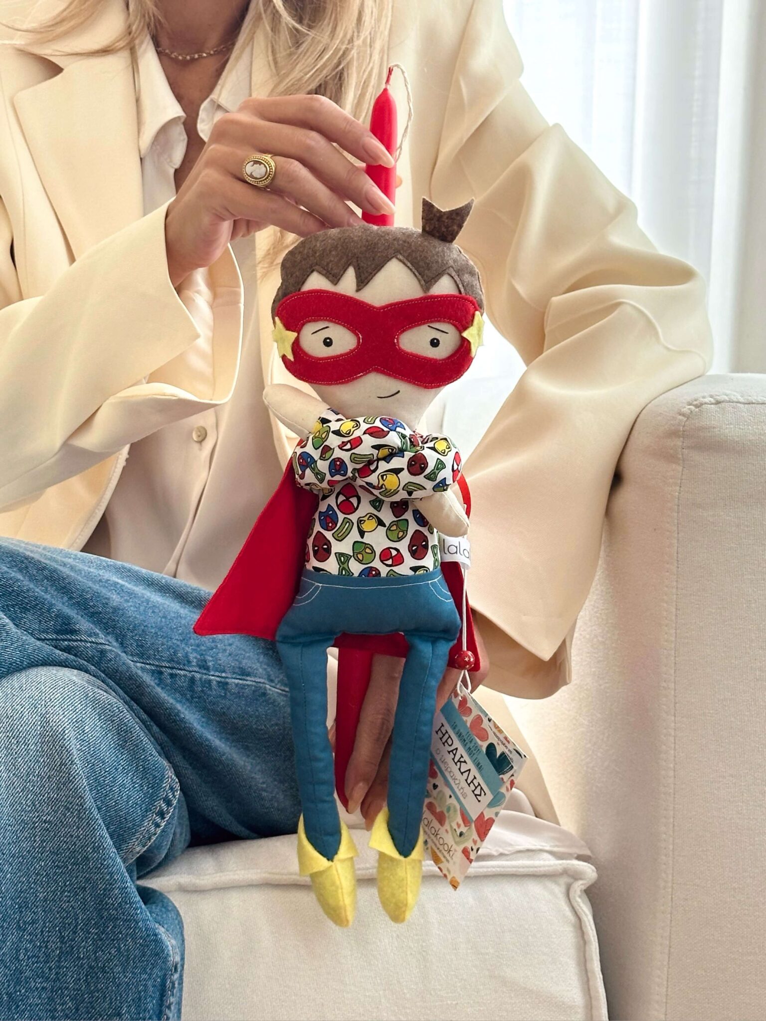 LALAKOOKI Easter candle Lala Doll Hercules the Hero