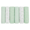 KIKKABOO SWADDLE SET 6PCS 30*30 CM LEAVES MINT
