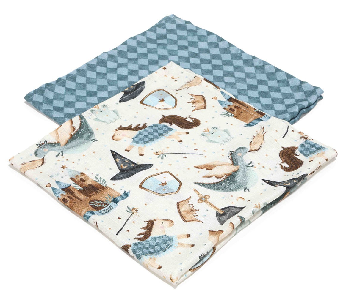 LA MILLOU BAMBOO SWADDLE 2 PACK PRINCE