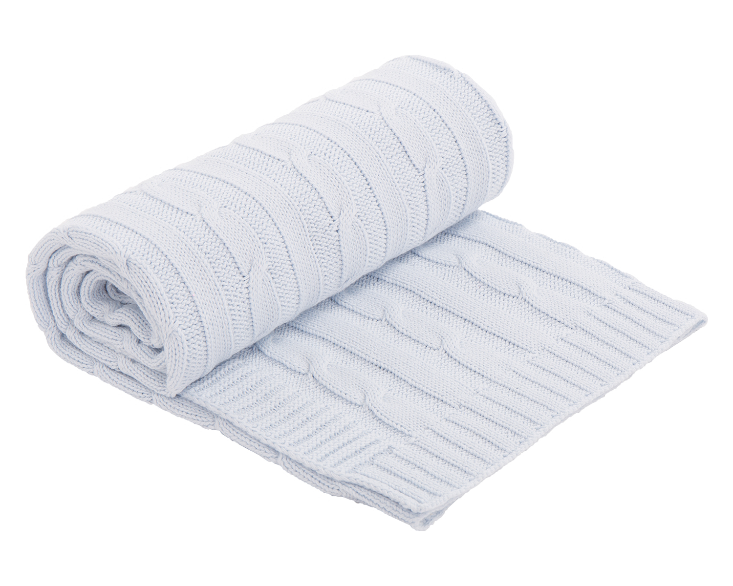 KIKKABOO KNITTED BLANKET BLUE