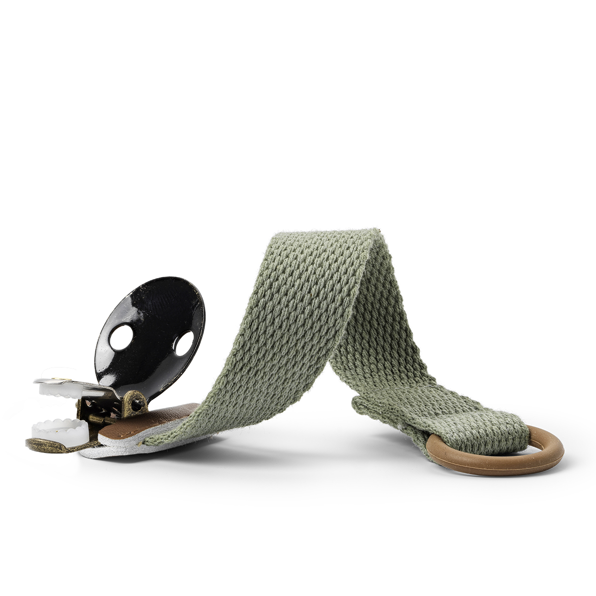 ELODIE Pacifier Clip - Hazy Jade - Image 2