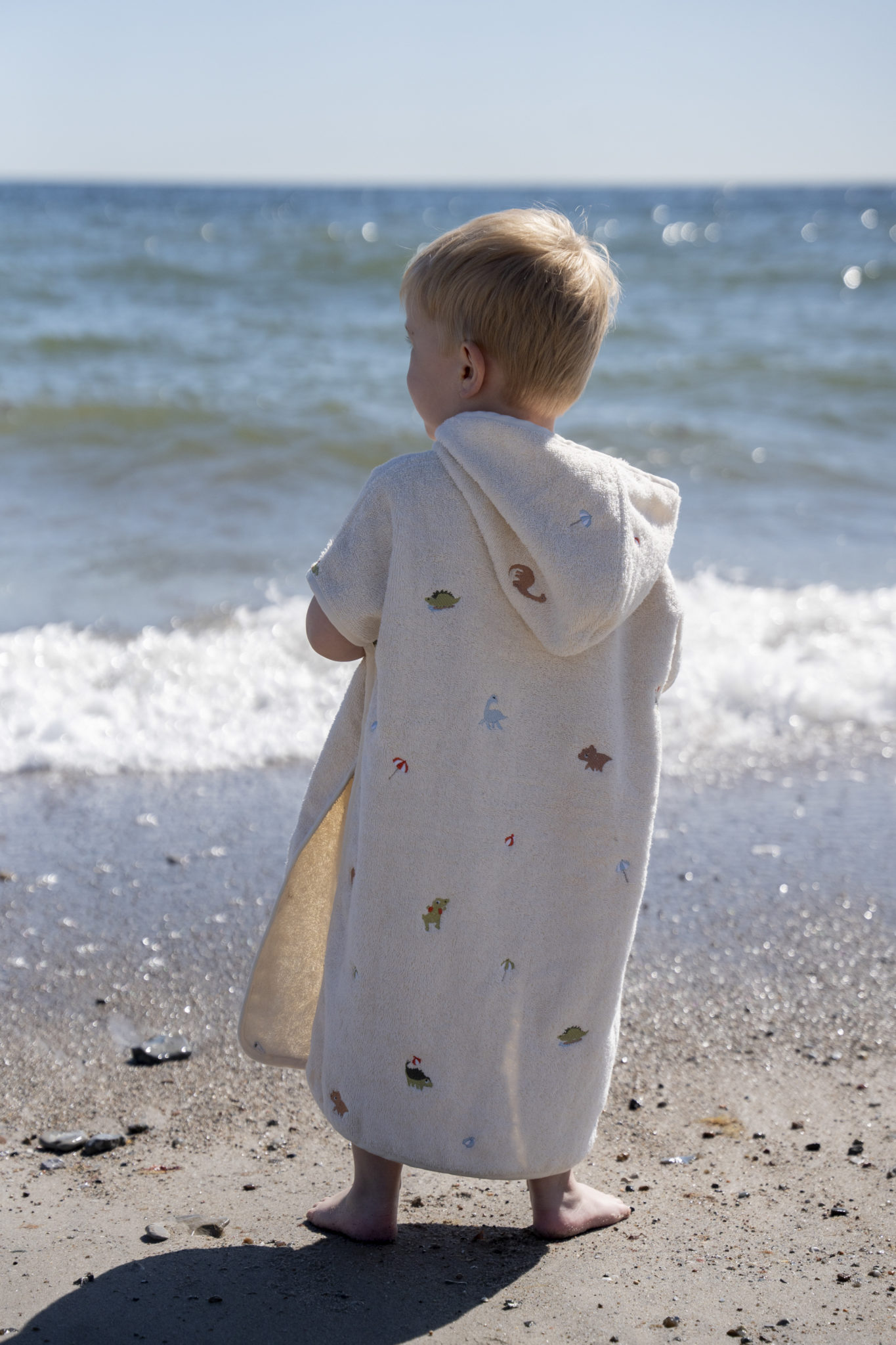 Filibabba Embroidered beach poncho GOTS - DinoBeach - Image 3
