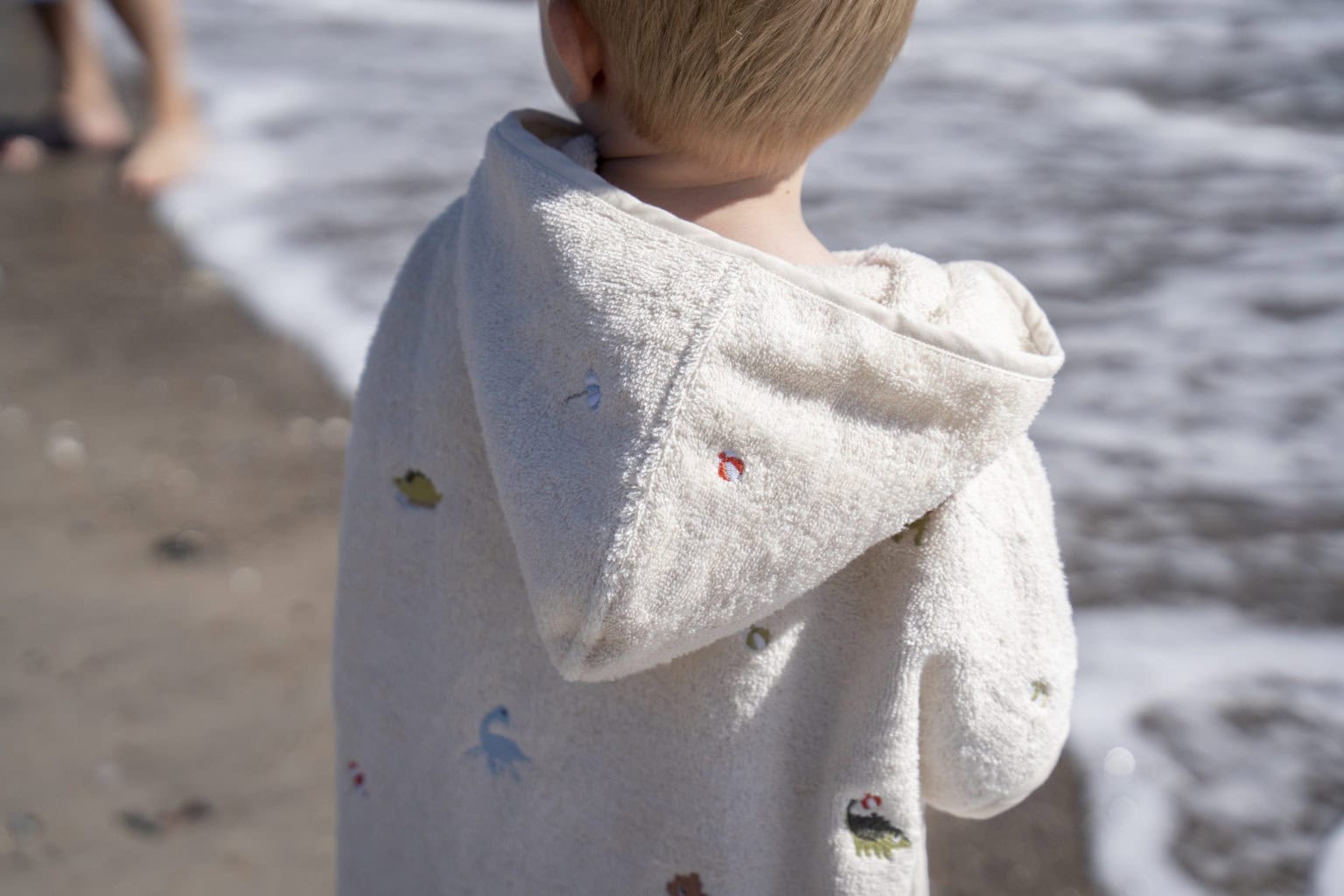 Filibabba Embroidered beach poncho GOTS - DinoBeach - Image 4