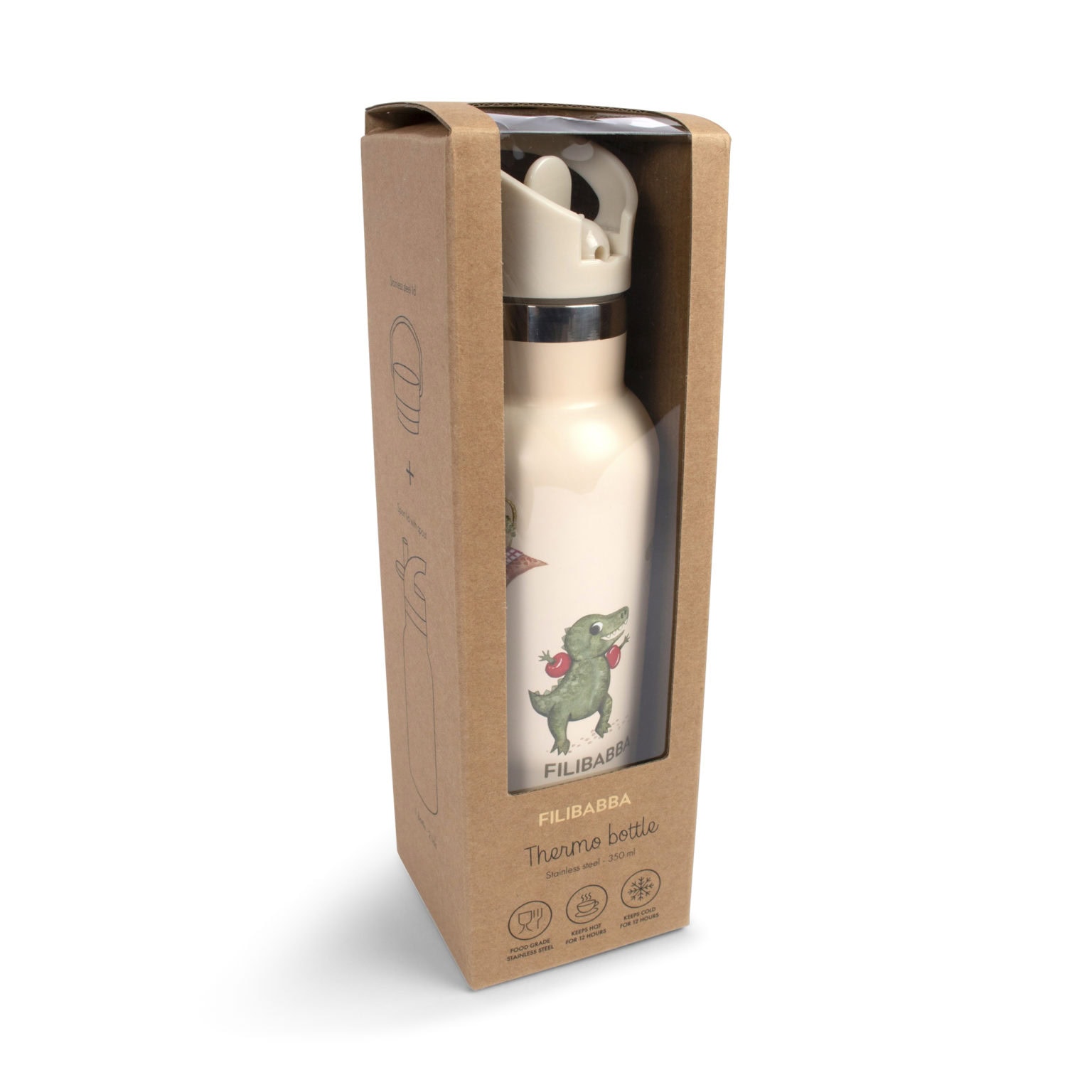 Filibabba Thermos water bottle - Dino Beach - Image 8