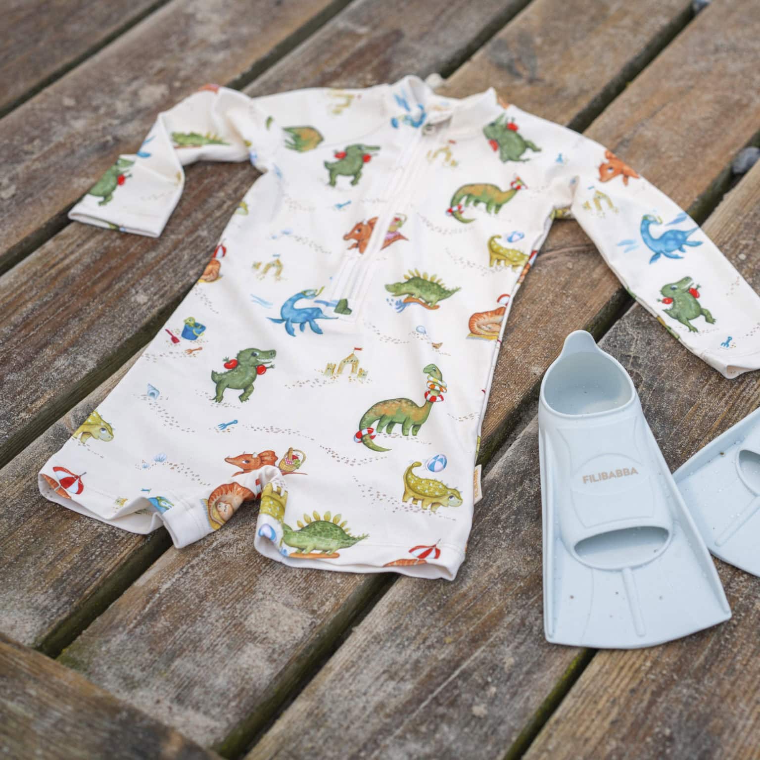 Filibabba Villads – UV suit 1-2 years – Dino Beach - Image 2