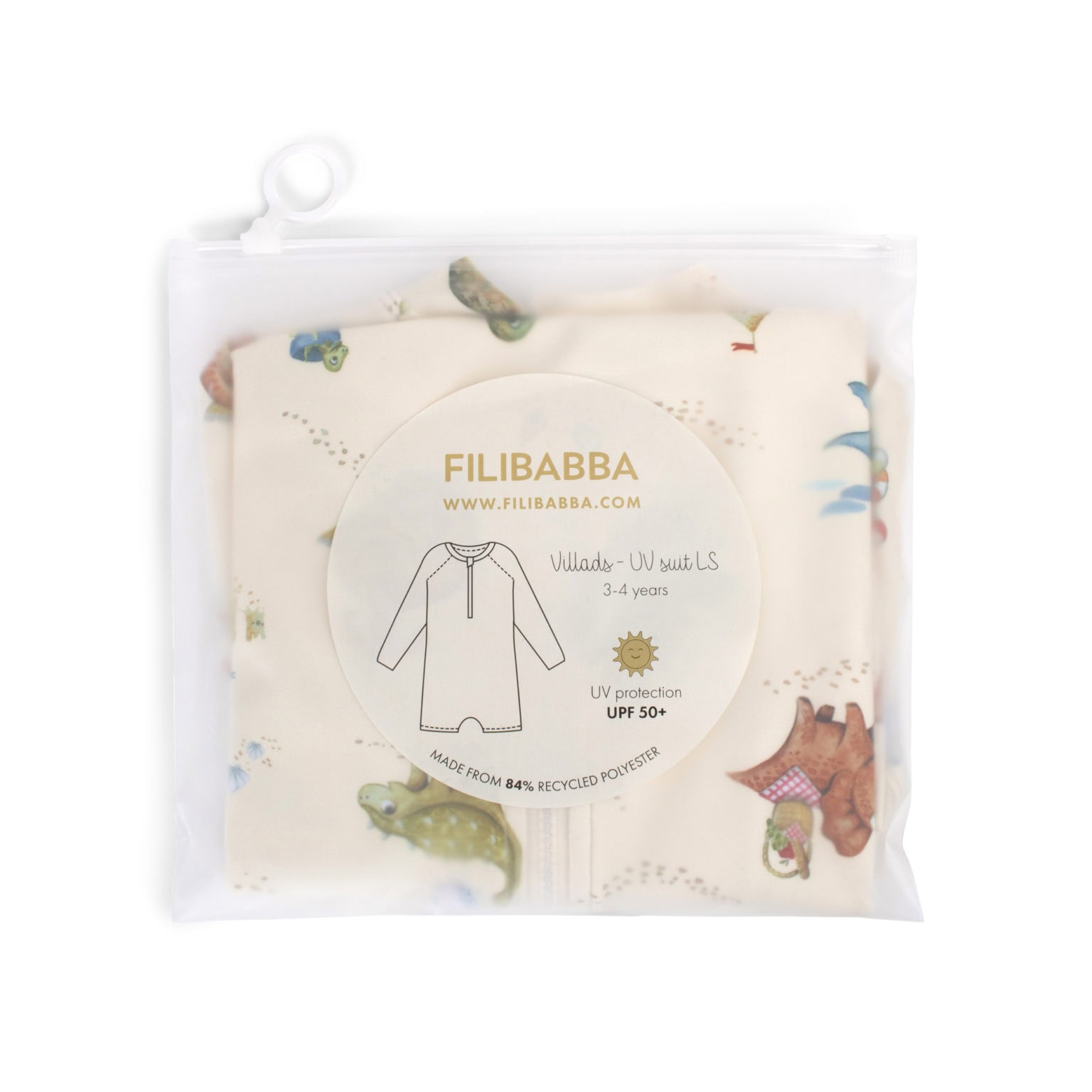 Filibabba Villads – UV suit 1-2 years – Dino Beach - Image 4