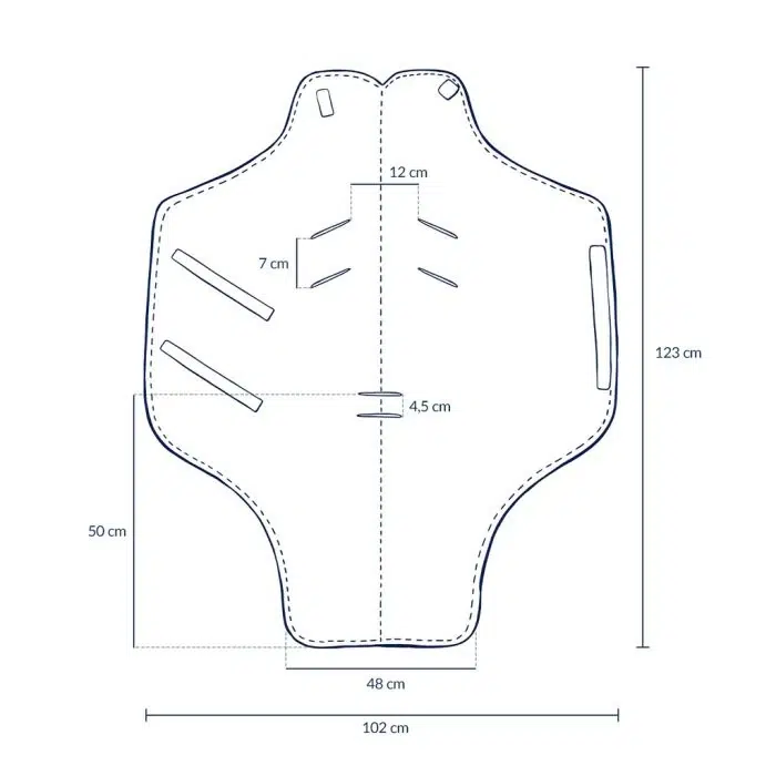 LA MILLOU CAR SEAT BLANKET CLASSIC ROSSIE - Image 2