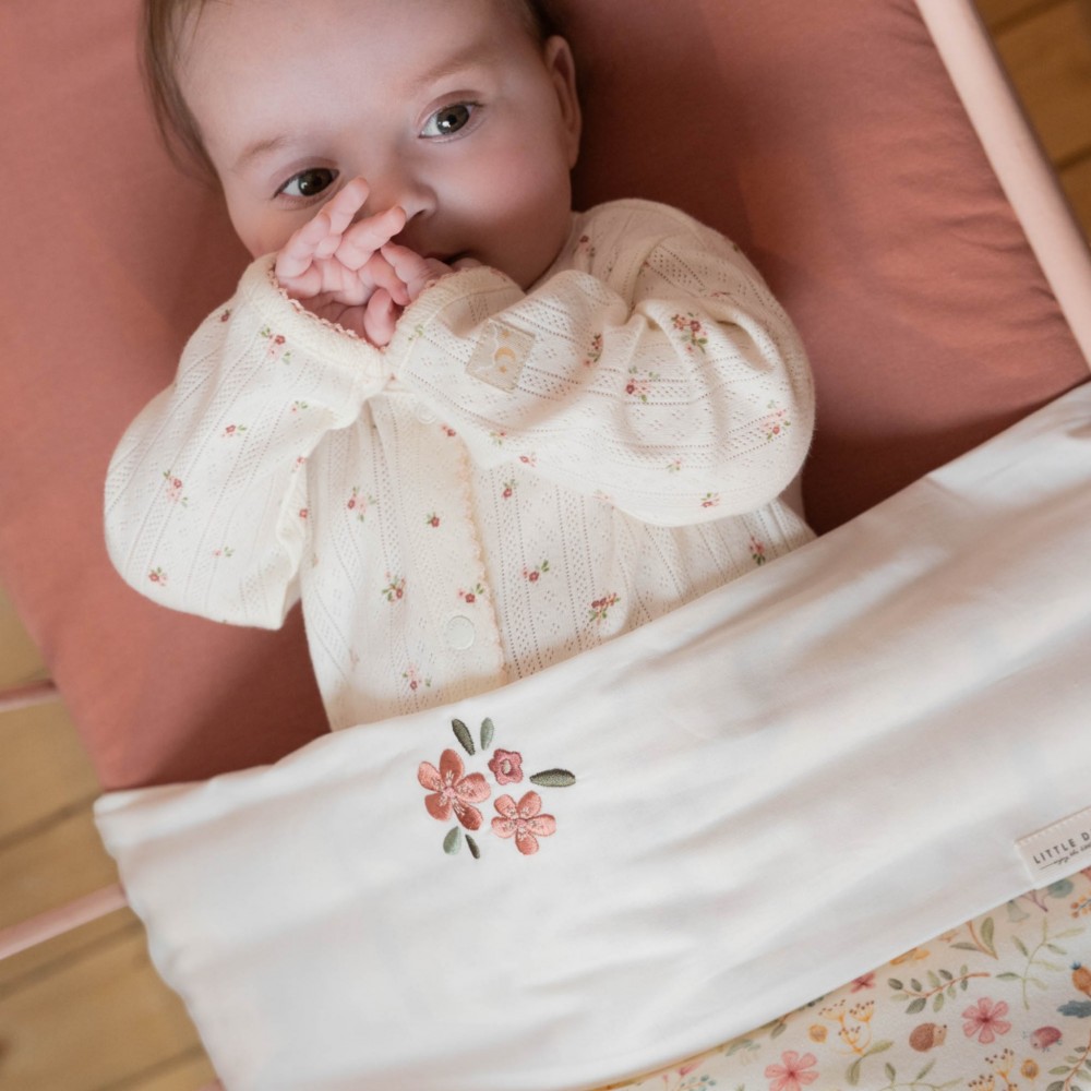 LITTLE DUTCH Fitted Sheet Pure Pink Blush 70x140/150 - Image 3