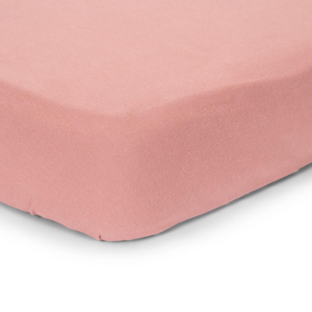 LITTLE DUTCH Fitted Sheet Pure Pink Blush 70x140/150 - Image 2