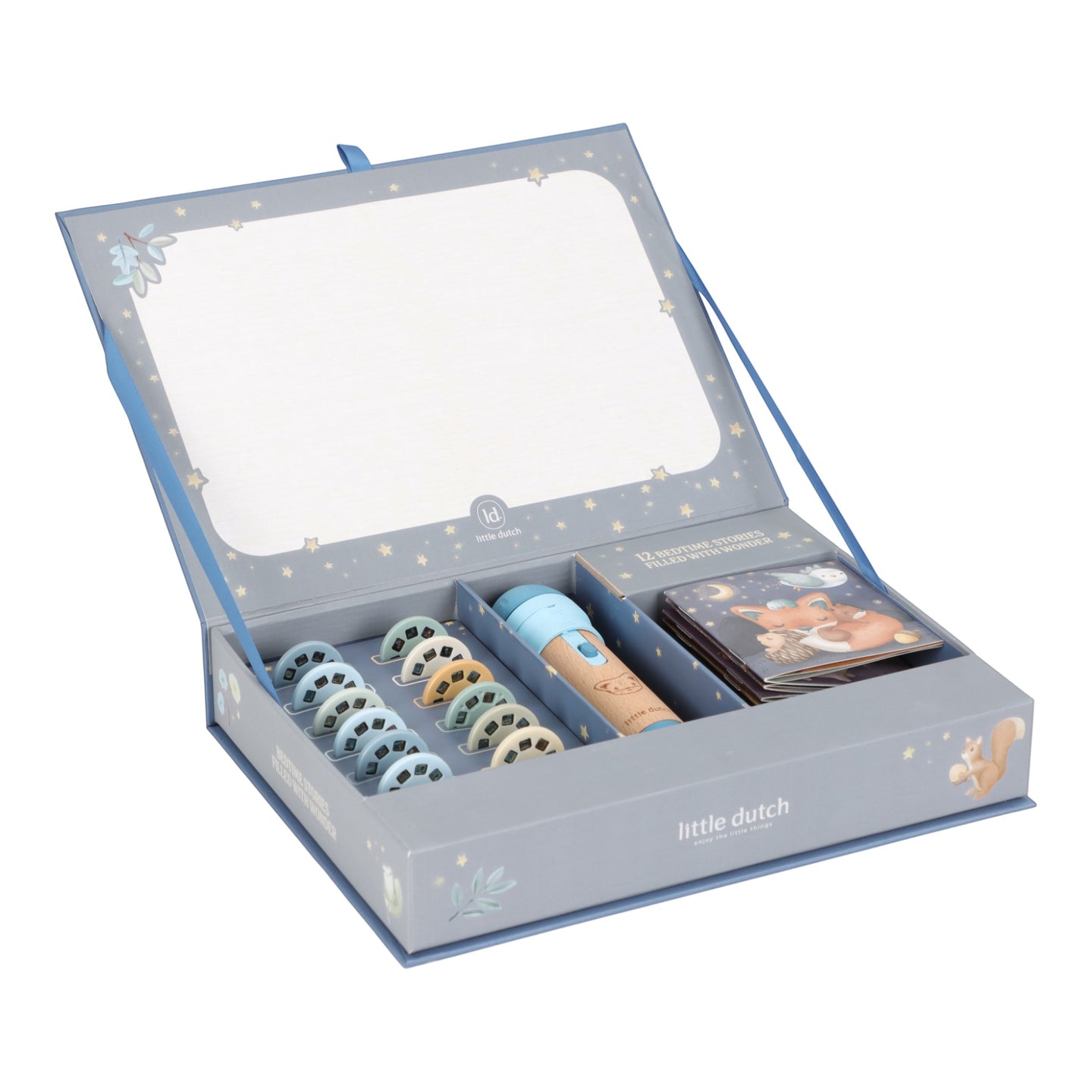 LITTLE DUTCH. Stories projector torch - Blue