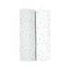 KIKKABOO SWADDLE SET 2PCS DOTS BLUE 80*80cm