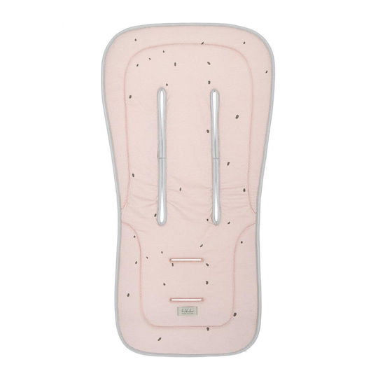 KIKKABOO ANTI SWEAT STROLLER PAD HEDGEHUGS PINK