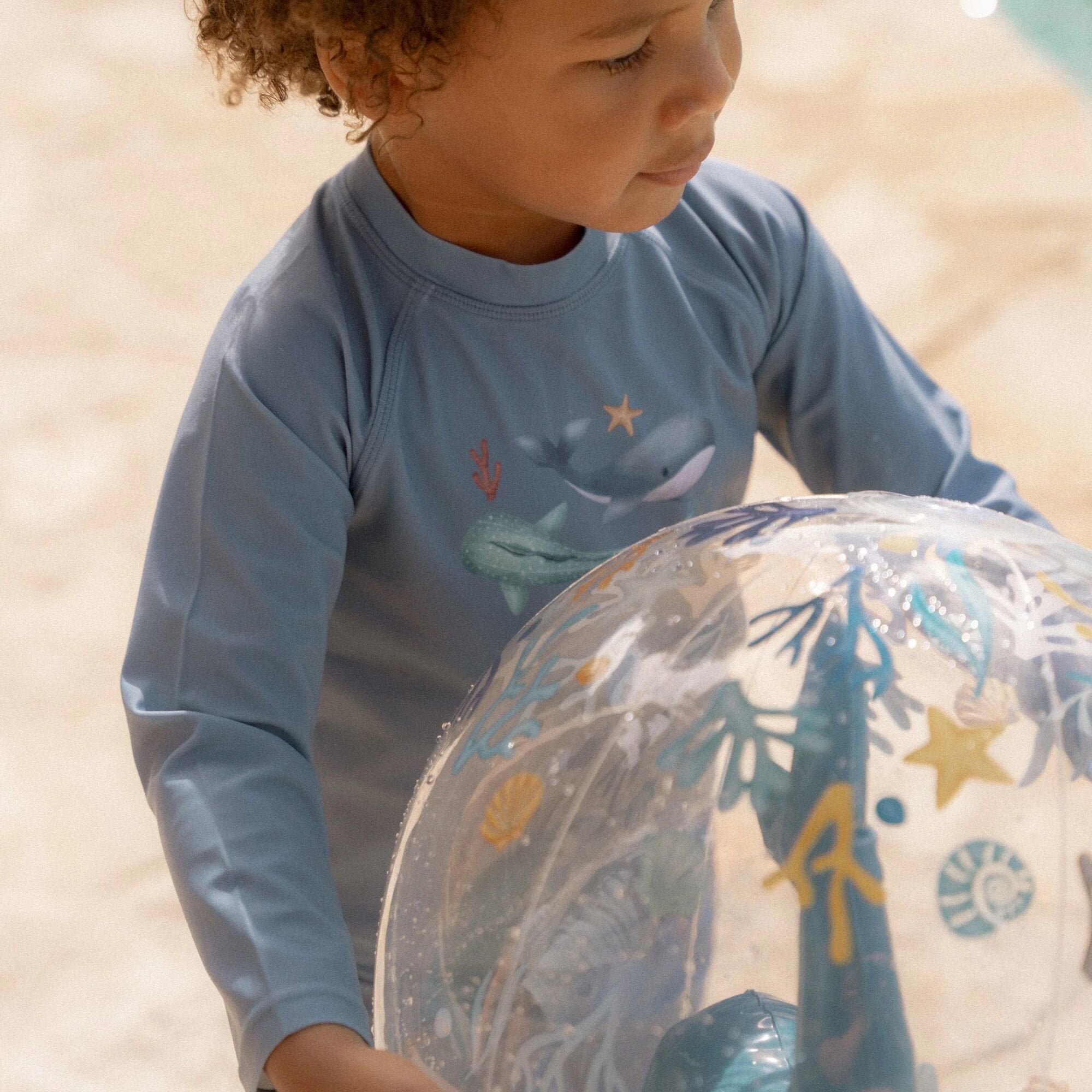 LITTLE DUTCH Swim shirt Long sleeve - Blue - Sea Life Νο 98/104cm - Image 9