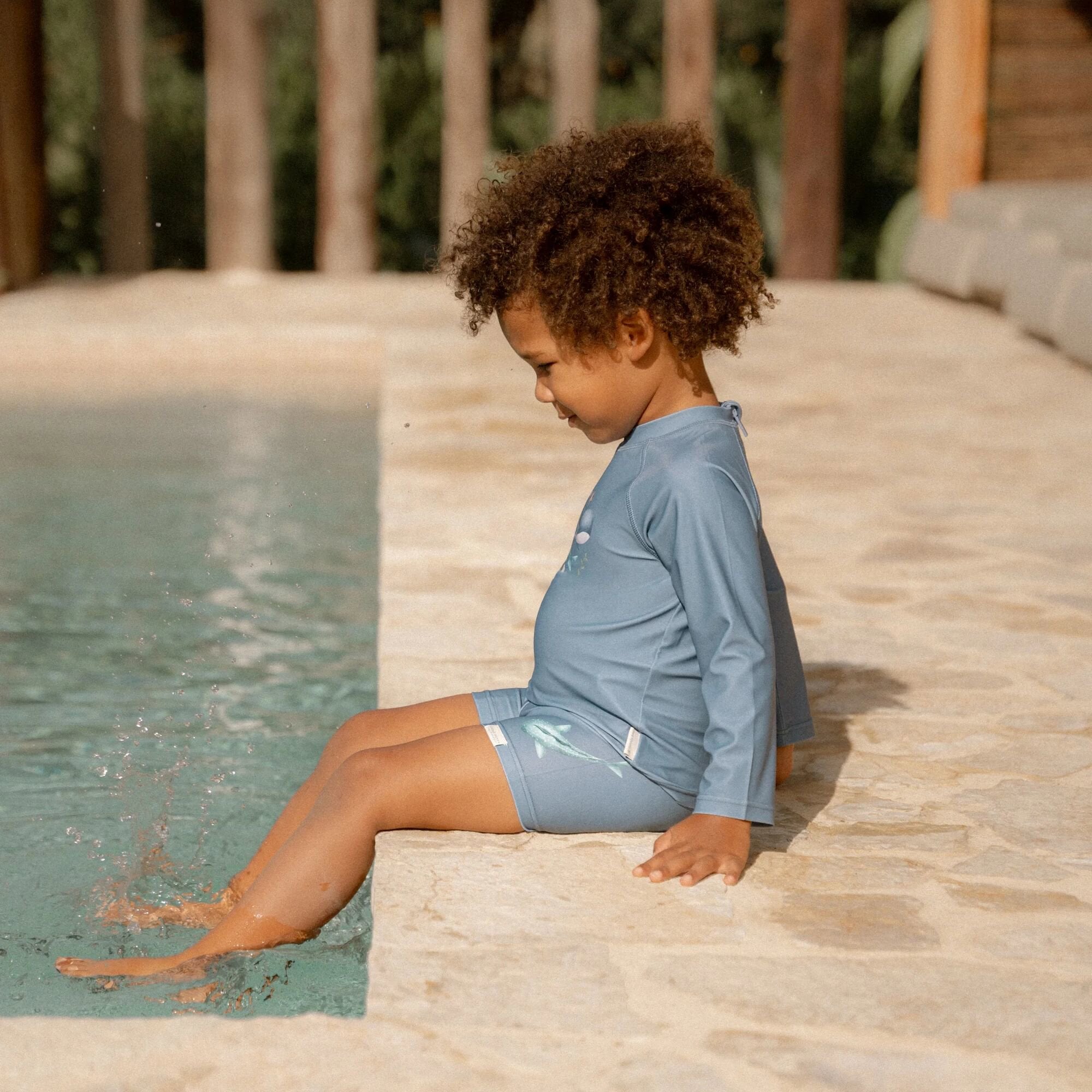 LITTLE DUTCH Swim shirt Long sleeve - Blue - Sea Life Νο 98/104cm - Image 14