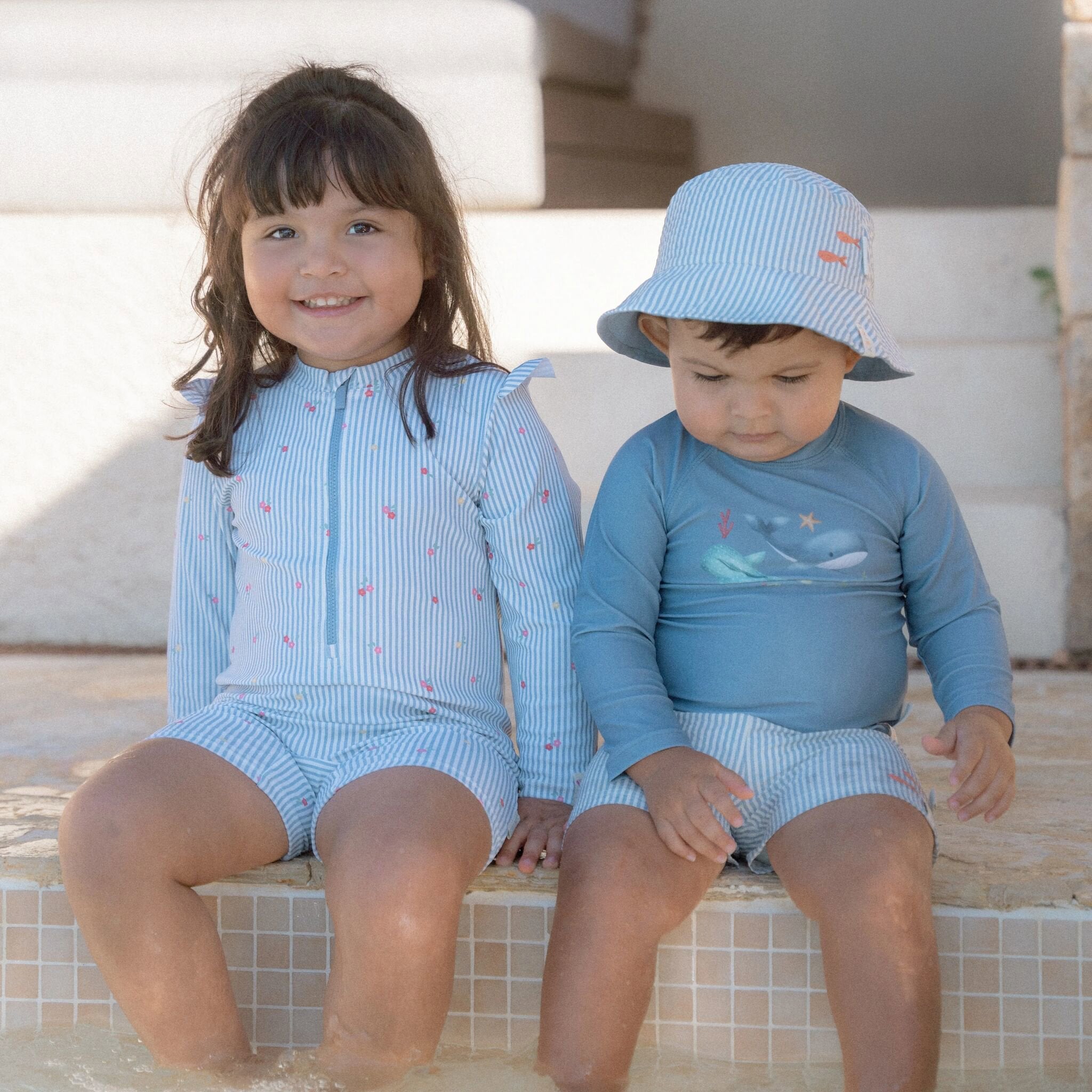 LITTLE DUTCH Swim shirt Long sleeve - Blue - Sea Life Νο 98/104cm - Image 10