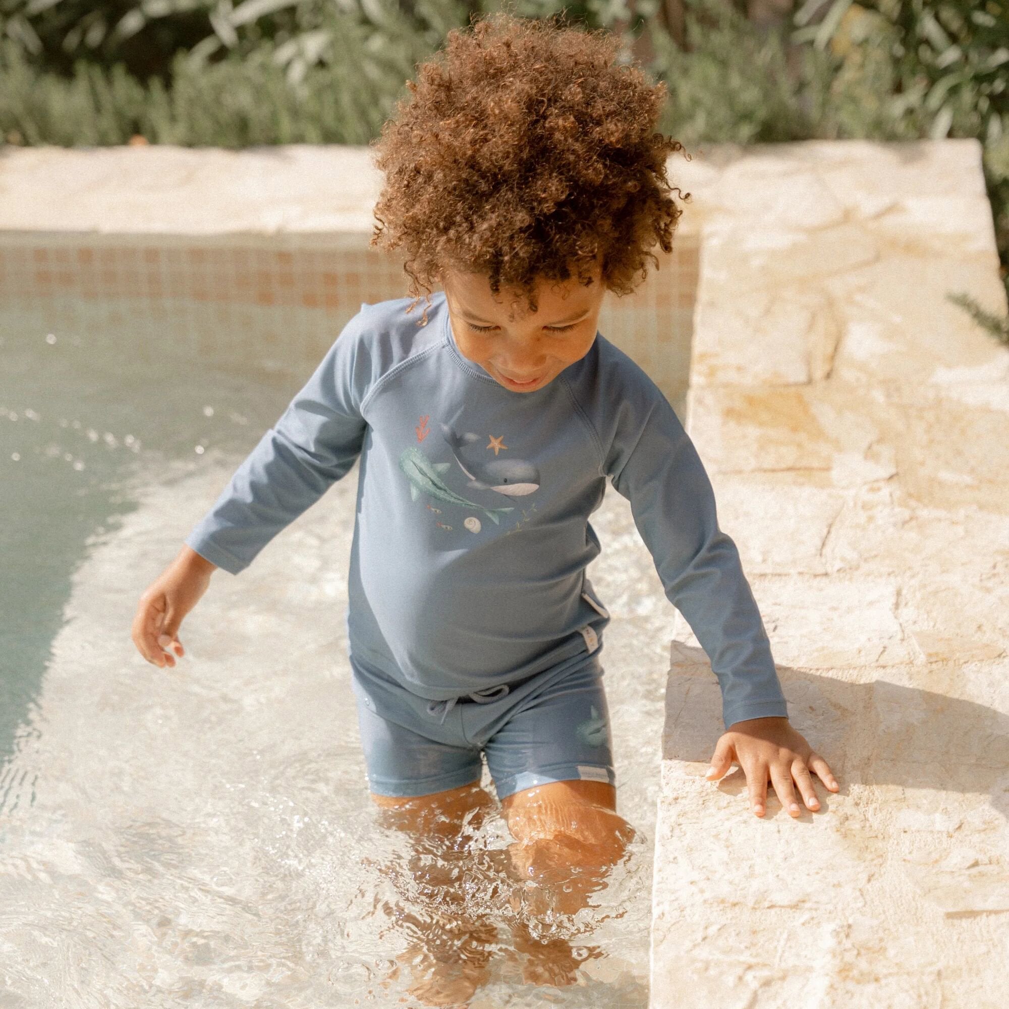 LITTLE DUTCH Swim shirt Long sleeve - Blue - Sea Life Νο 98/104cm - Image 11
