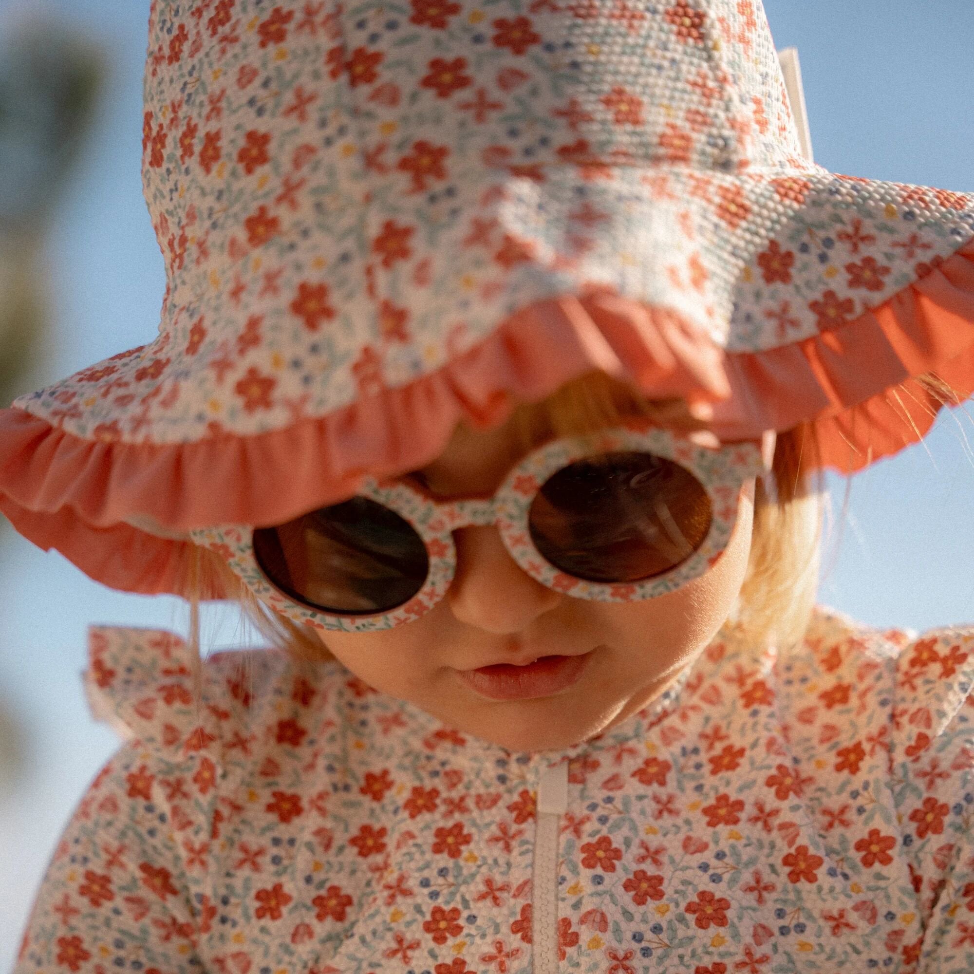 LITTLE DUTCH Sun hat Sunny Flowers Νο 3 (48,5-50cm) - Image 8