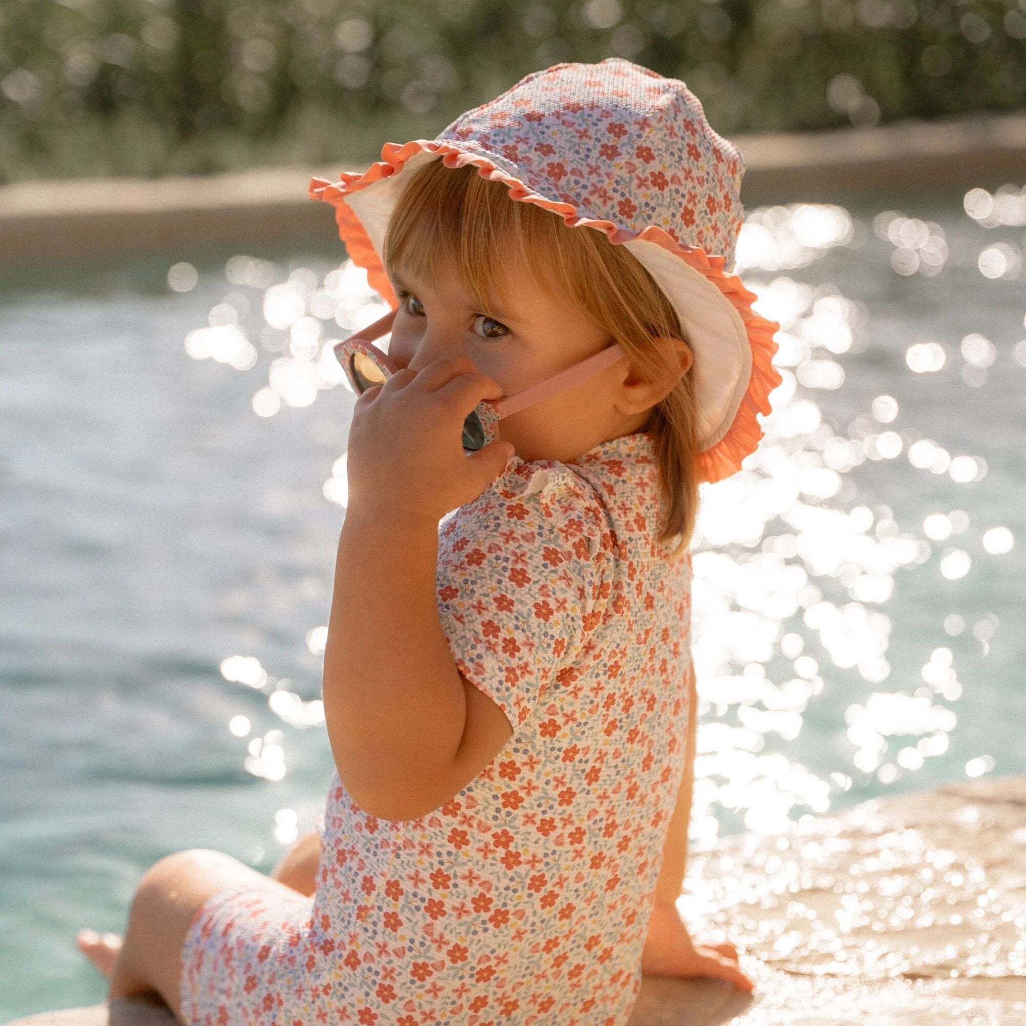 LITTLE DUTCH Sun hat Sunny Flowers Νο 3 (48,5-50cm) - Image 6