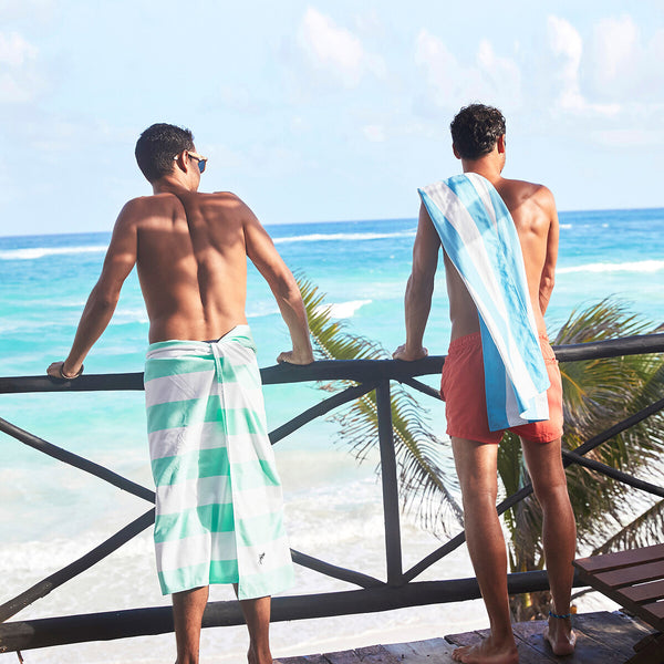 DOCK&BAY-Quick Dry Towel - Cabana - Tulum Blue - Large 160x90cm - Image 3