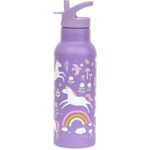 A Little Lovely Company Stainless steel drink bottle 500ML Unicorn dreams