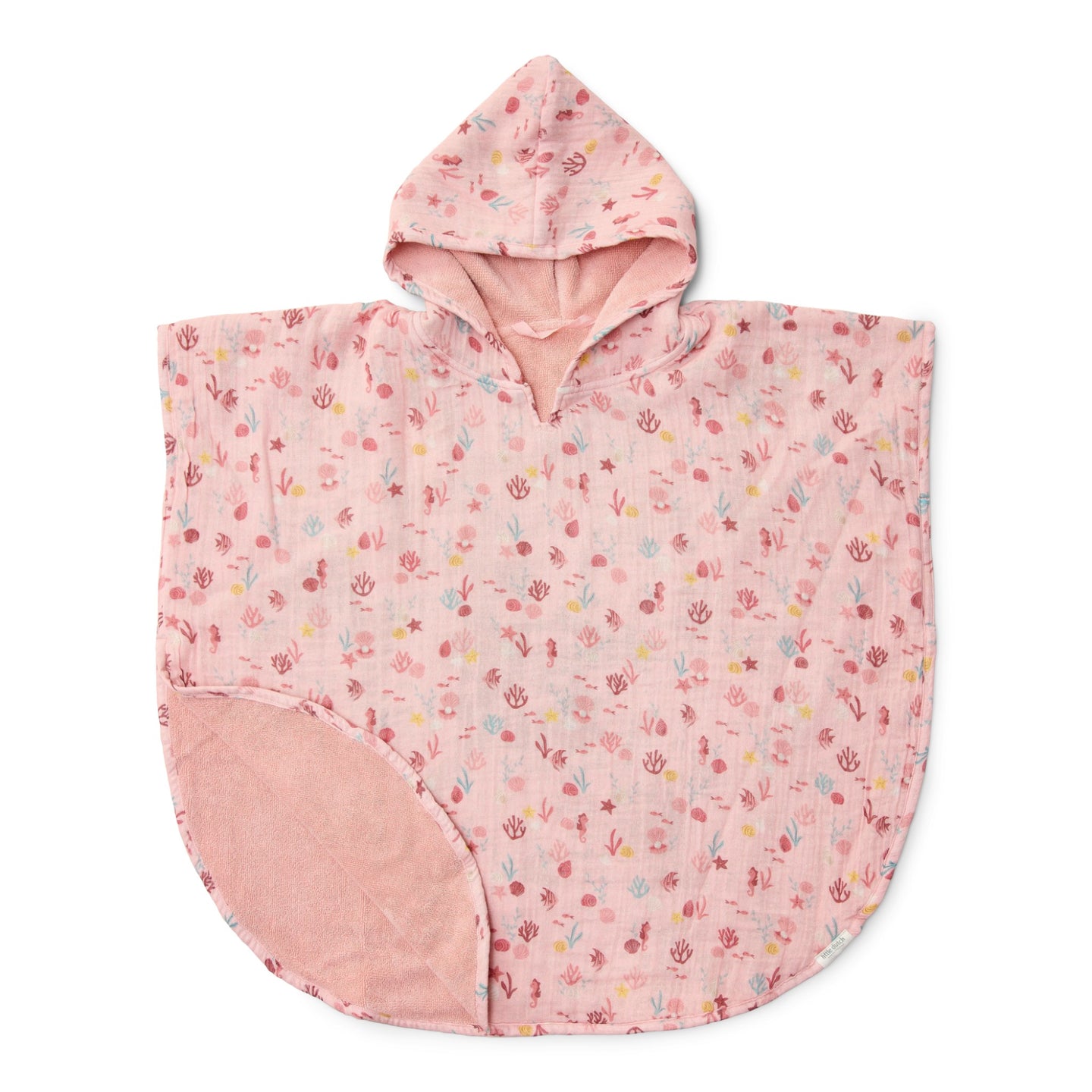 LITTLE DUTCH Poncho Ocean Treasures pink - Image 4