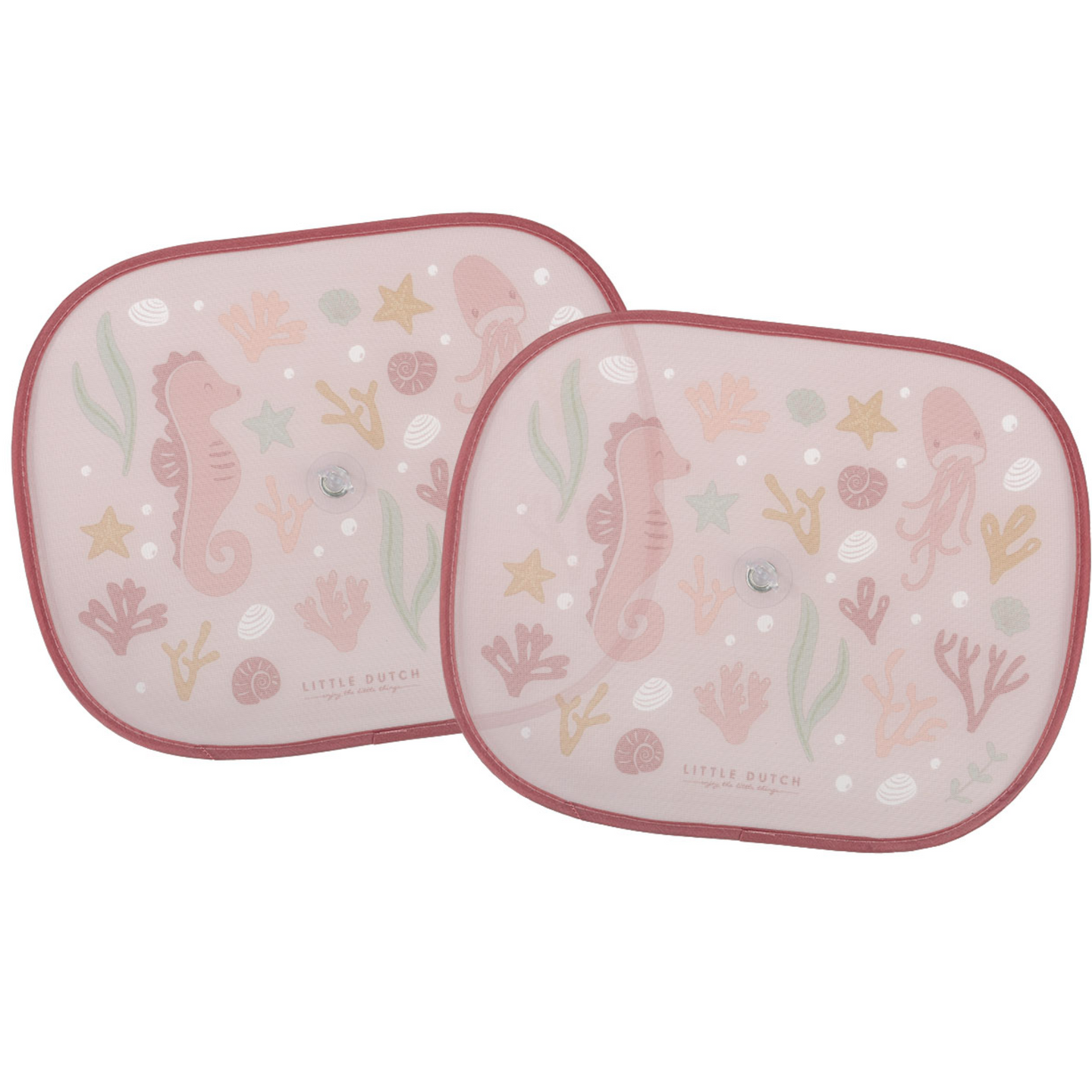 LITTLE DUTCH. Ocean Dreams Car Sunshade Pink - Image 3