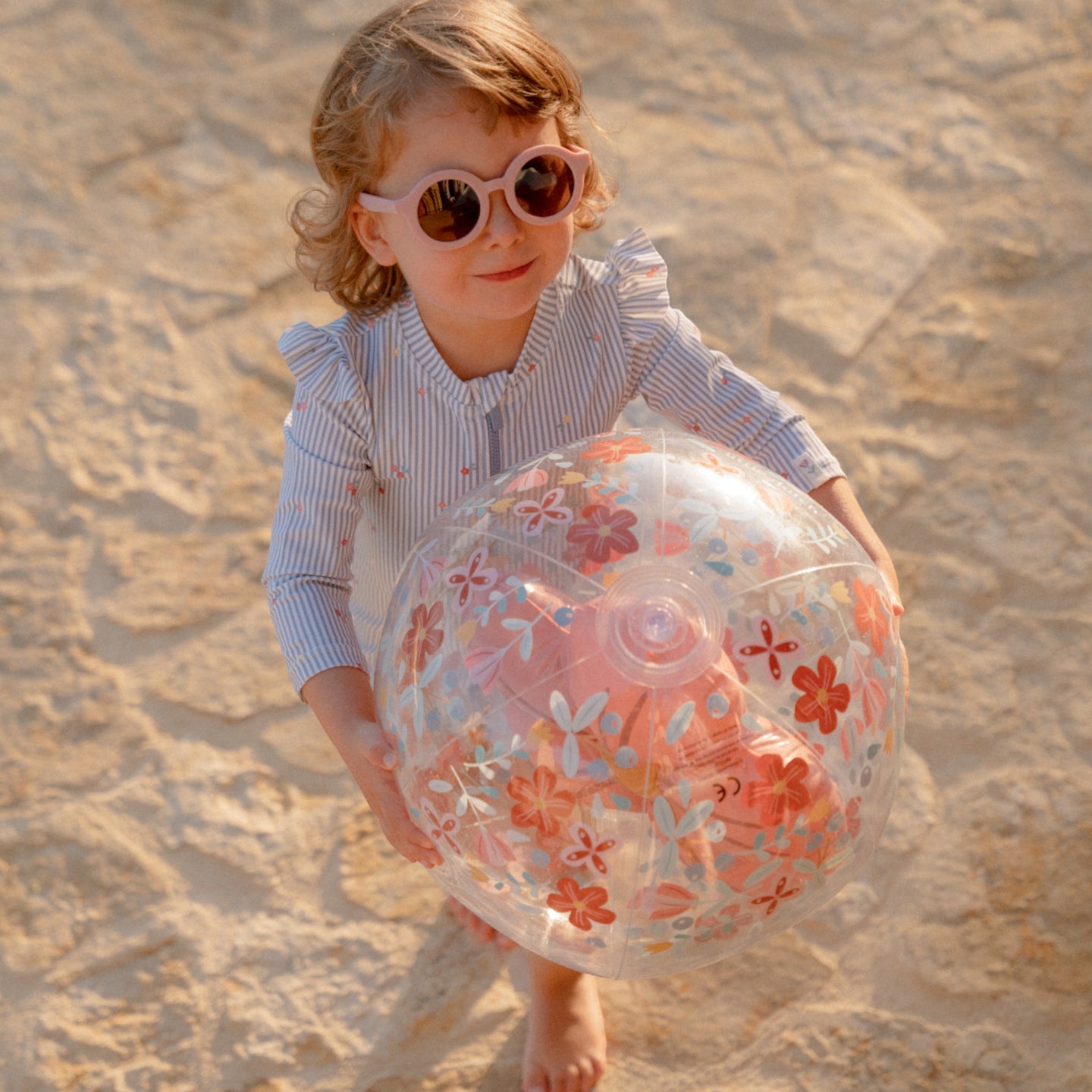 LITTLE DUTCH Sunglasses roung Light Pink - Image 4