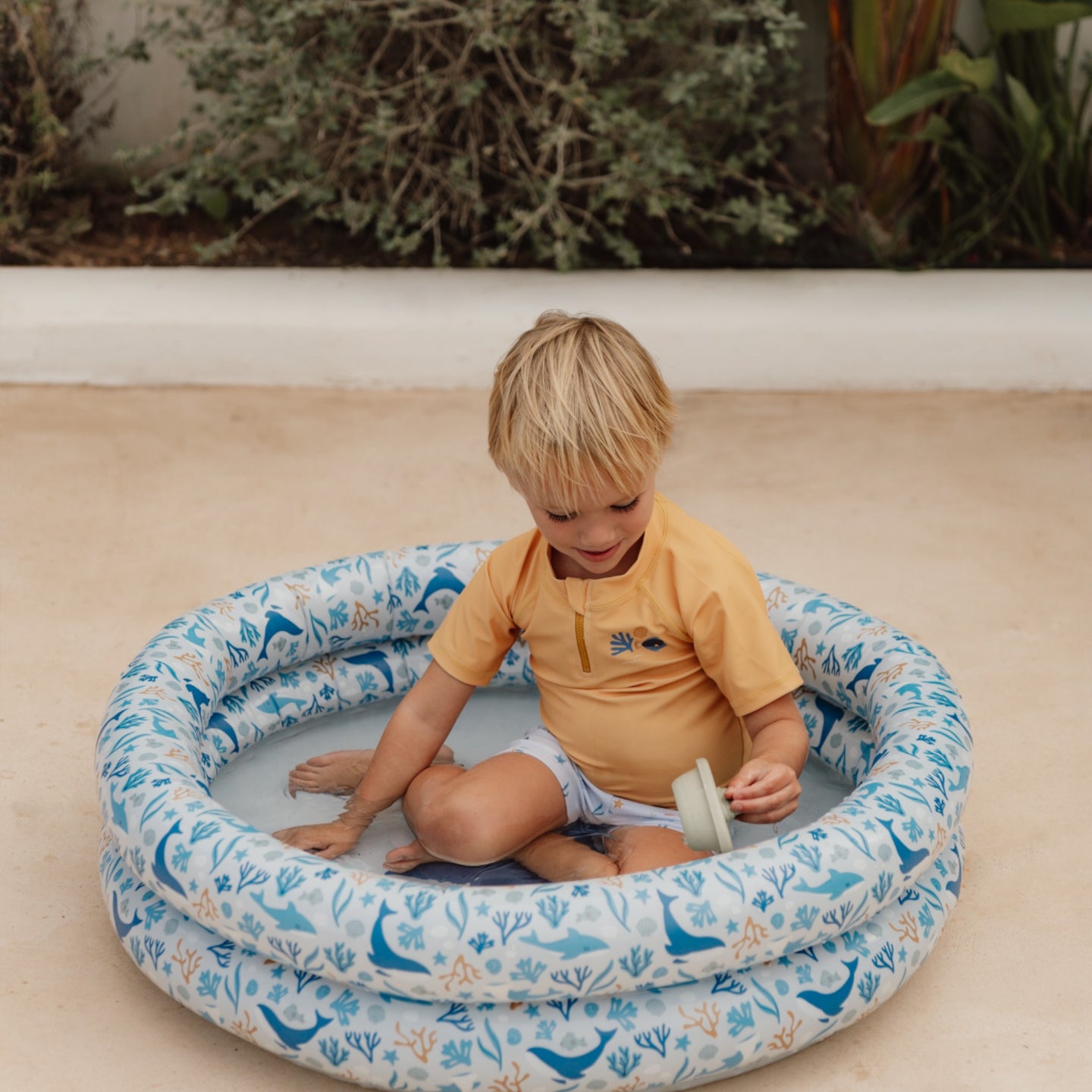 LITTLE DUTCH. Inflatable pool Ocean Dreams Blue 80 cm. - Image 2
