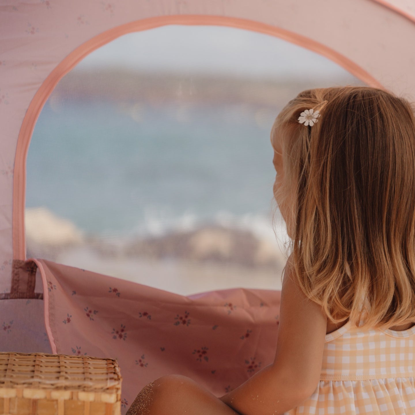 LITTLE DUTCH. Baby beach tent Ocean Dreams Pink - Image 4