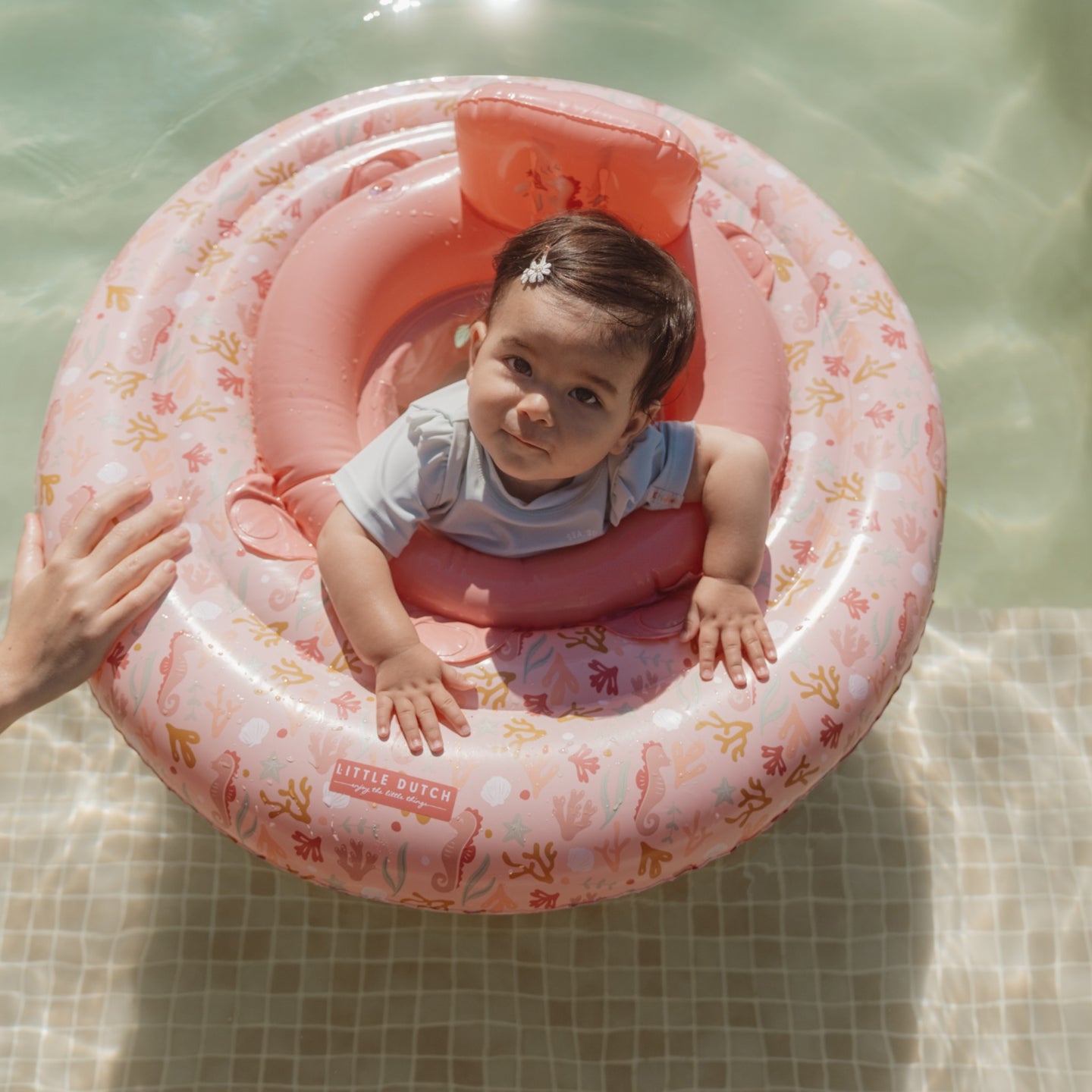 LITTLE DUTCH. Baby Float Ocean Dreams Pink - Image 3