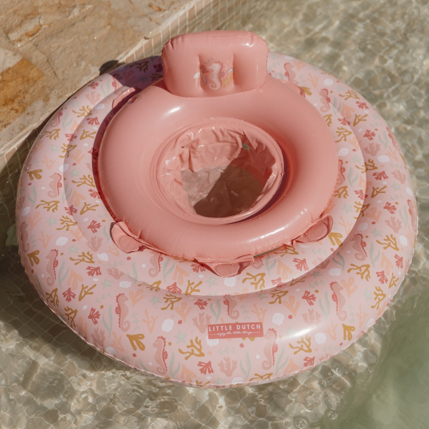 LITTLE DUTCH. Baby Float Ocean Dreams Pink - Image 5