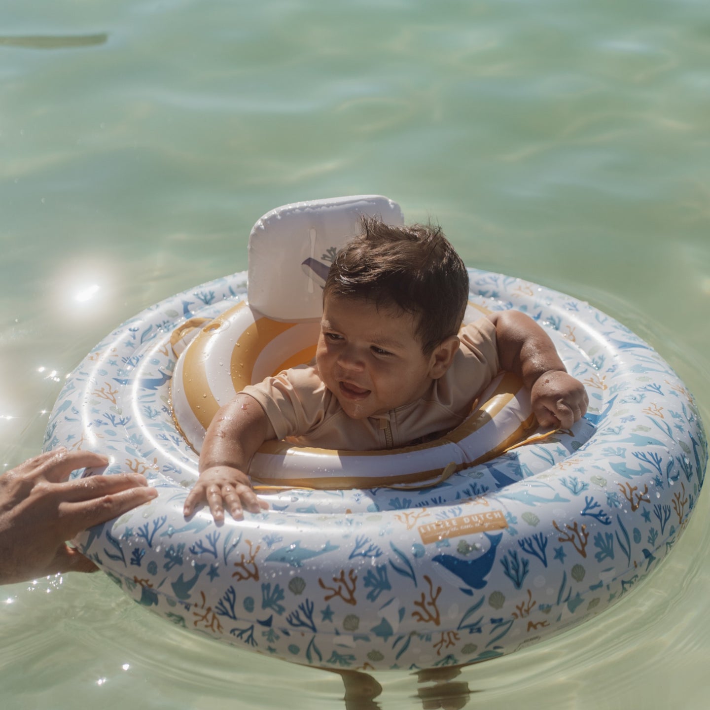 LITTLE DUTCH. Baby Float Ocean Dreams Blue - Image 3