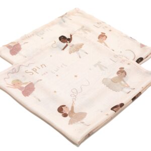 LA MILLOU 2 Pack Bamboo Small Muslin Ballerine