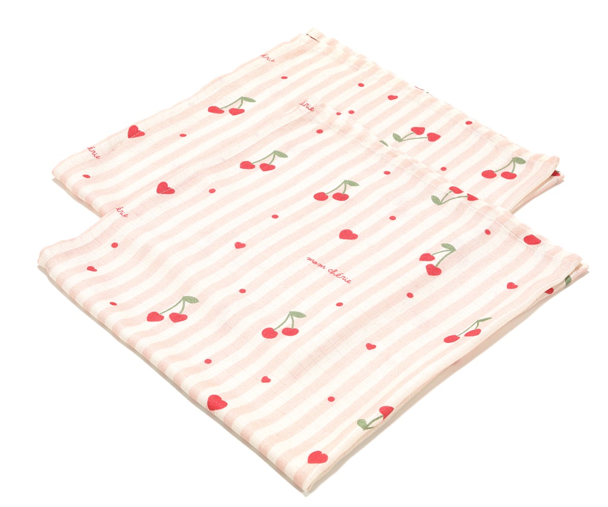 LA MILLOU 2 Pack Bamboo Small Muslins Mom Cherie