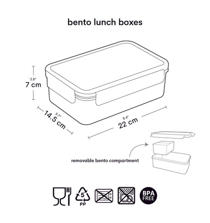 A Little Lovely Company Bento lunch box Butterflies - Image 5