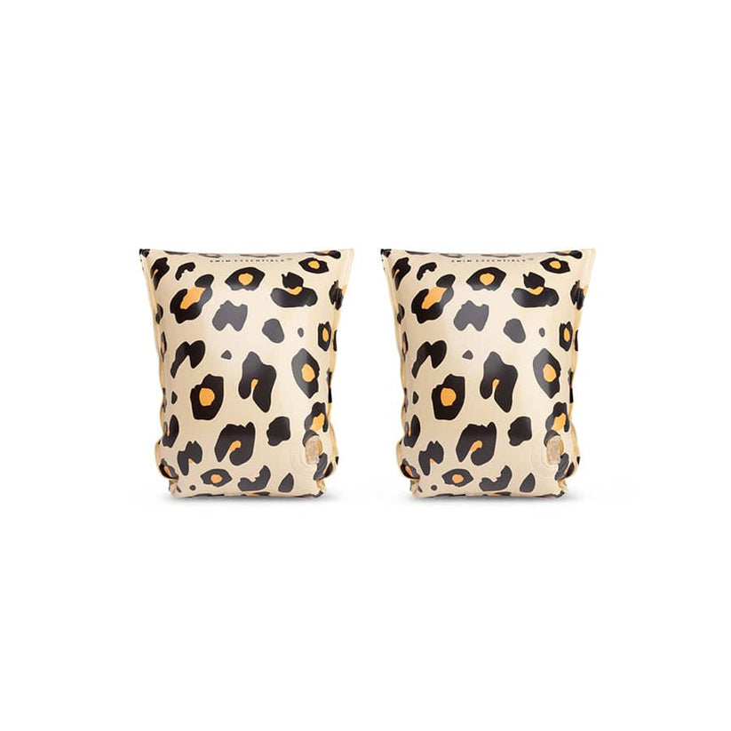 Swim Essentials - Beige Leopard - Inflatable Swimming Armbands 2-6 years