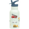 A Little Lovely Company Stainless steel drink bottle 350ML Vehicles