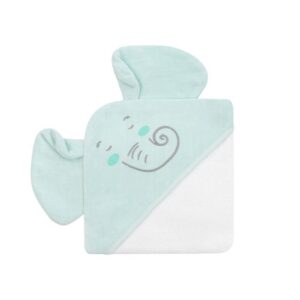 KIKKABOO HOODED TOWEL 90*90 ELEPHANT TIME