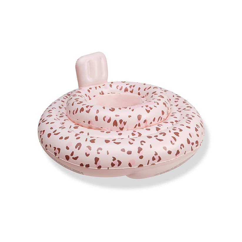 Swim Essentials - "Old" Pink Leopard Printed Baby Swimseat 0-1 year