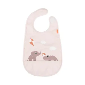Done by Deer Bib w/velcro - Playground - Powder