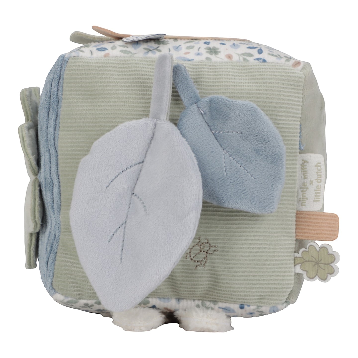 LITTLE DUTCH. Fabric activity cube - Lucky Leaves GRS - Image 7