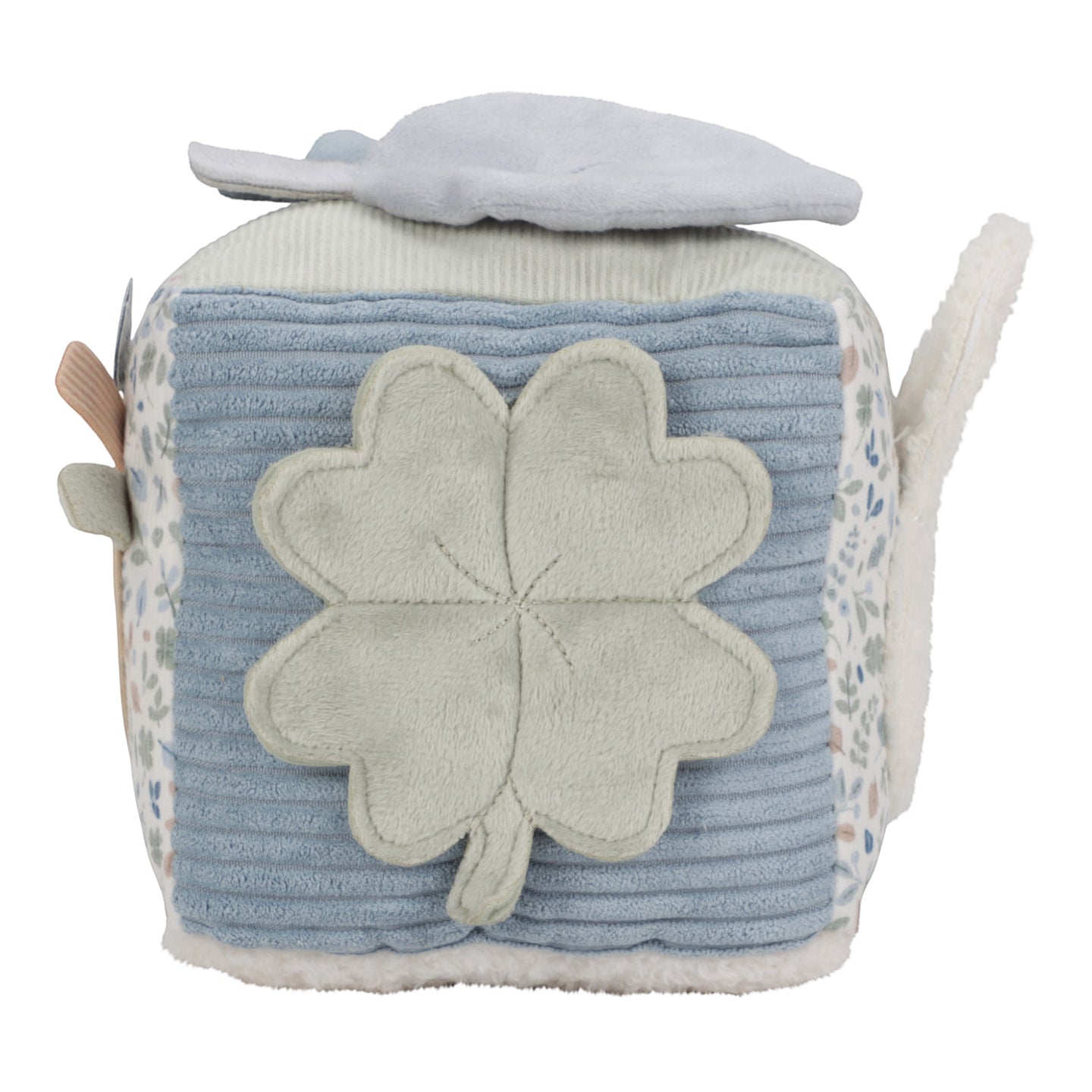 LITTLE DUTCH. Fabric activity cube - Lucky Leaves GRS - Image 8
