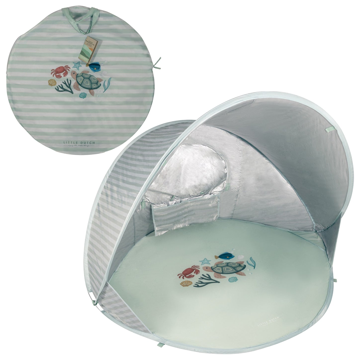 LITTLE DUTCH. Fresh Greens Baby Beach Tent - Image 9